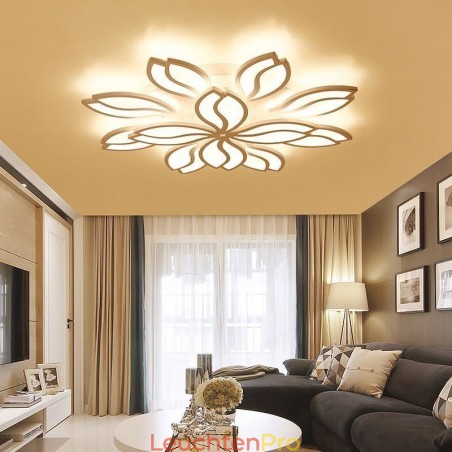 Deckenleuchte mit Acrylblumen-Motiv Deckenleuchte mit Acrylblumen-Motiv