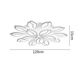 Deckenleuchte mit Acrylblumen-Motiv