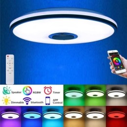 Bündig montierte, farbenfrohe Deckenleuchte mit Bluetooth-Musiklautsprecher-Timing-Funktion
