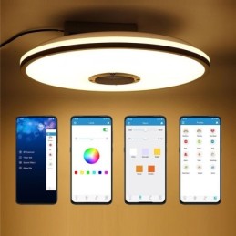 Bündig montierte, farbenfrohe Deckenleuchte mit Bluetooth-Musiklautsprecher-Timing-Funktion