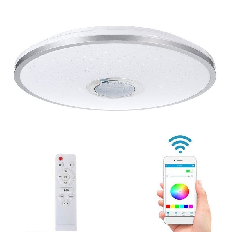 Bündig montierte, farbenfrohe Deckenleuchte mit Bluetooth-Musiklautsprecher-Timing-Funktion