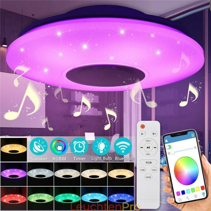 Unterputz-Dekorative Lampe Fernbedienung APP-Steuerung Bluetooth Musik Lautsprecher Lampe