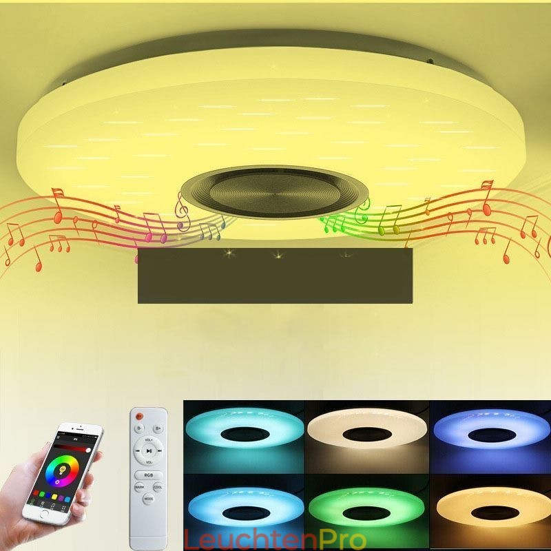 Unterputz-Dekorative Lampe Fernbedienung APP-Steuerung Bluetooth Musik Lautsprecher Lampe