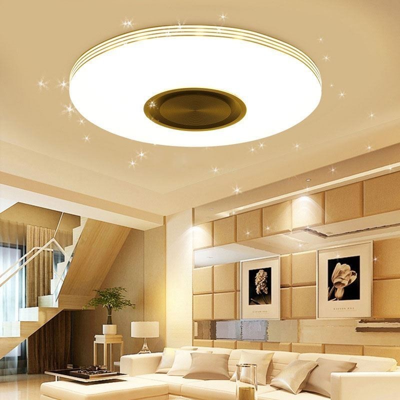Unterputz-Deckenleuchte, dekorative Lampe, Fernbedienung, APP-Steuerung, Bluetooth-Musik-Lautsprecherlampe