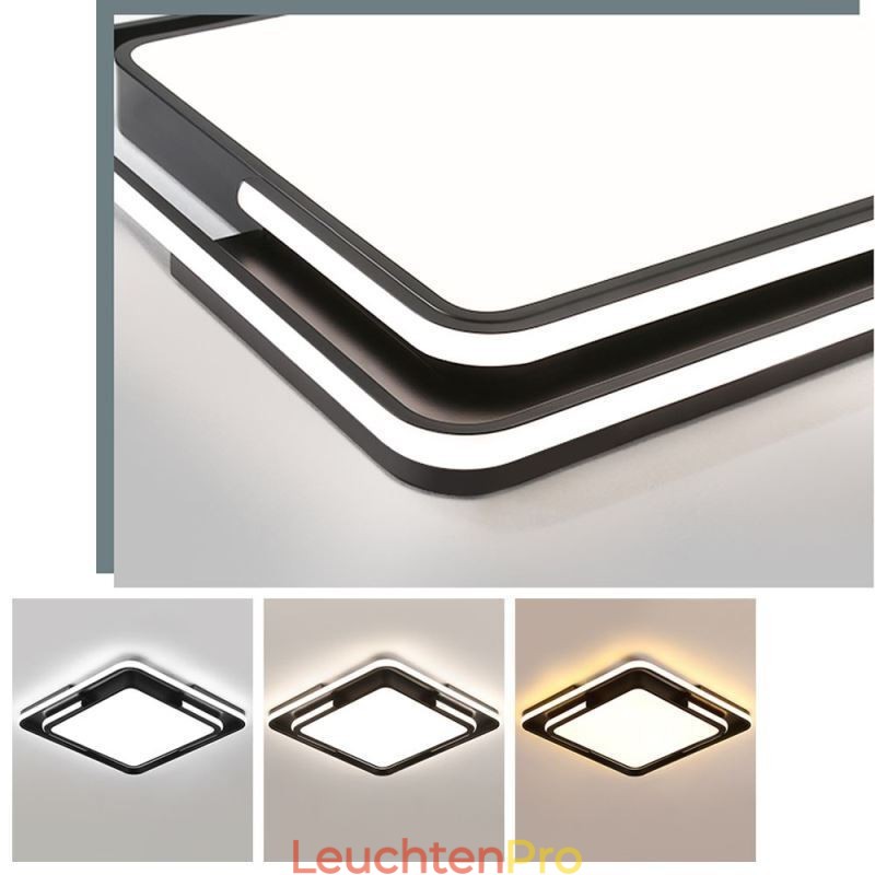 Moderne einfache Unterputz-Deckenleuchte quadratische Acrylleuchte