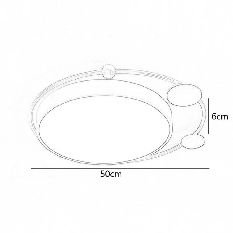 Moderne Deckenleuchte mit bündiger Montage, kreisförmige Deckenleuchte aus Acryl