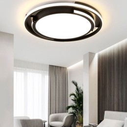 Moderne minimalistische Deckenleuchte mit bündiger Montage, kreisförmige Deckenleuchte