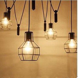 Esszimmer Sitz Kronleuchter Amerikanischen Land Lampen Und Laternen Lift Winzige Käfige Droplight