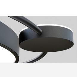 Einfache runde Deckenleuchte aus Acryl im bündig montierten Stil