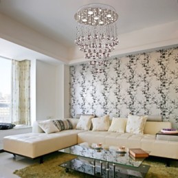 Kristall-Kronleuchter mit 5-flammigem Design (K9-Kristall)