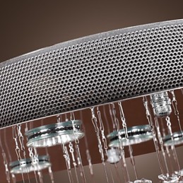 Kristall-Kronleuchter mit 5-flammigem Design (K9-Kristall)