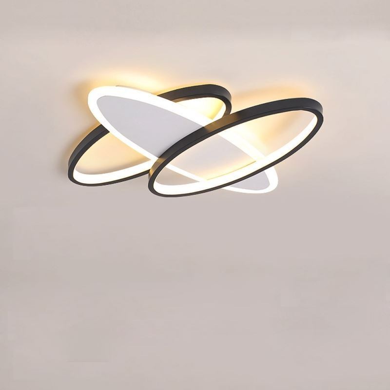 Moderne ovale Deckenleuchte aus Acryl