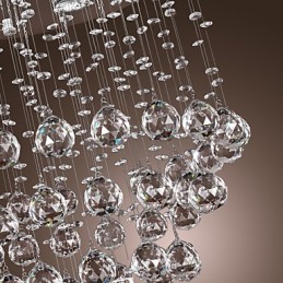 Kristall-Kronleuchter mit 5-flammigem Design (K9-Kristall)