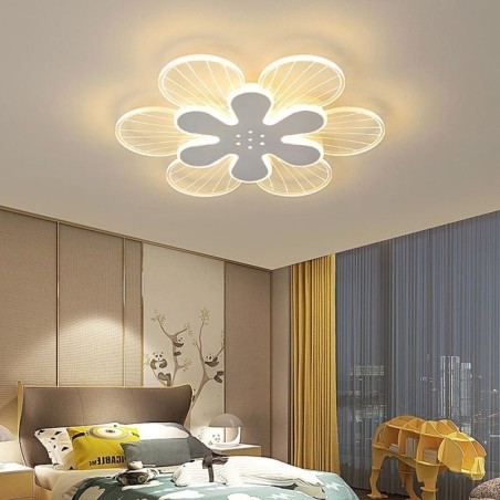 Moderne, bündige Deckenleuchte mit hübscher Blume Moderne, bündige Deckenleuchte mit hübscher Blume