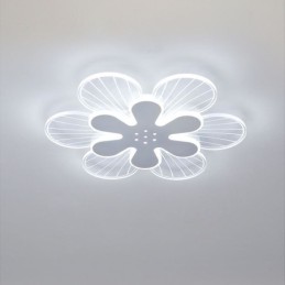 Moderne, bündige Deckenleuchte mit hübscher Blume