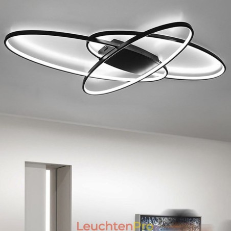 Moderne ovale Deckenleuchte aus Acryl mit dekorativer Leuchte Moderne ovale Deckenleuchte aus Acryl mit dekorativer Leuchte