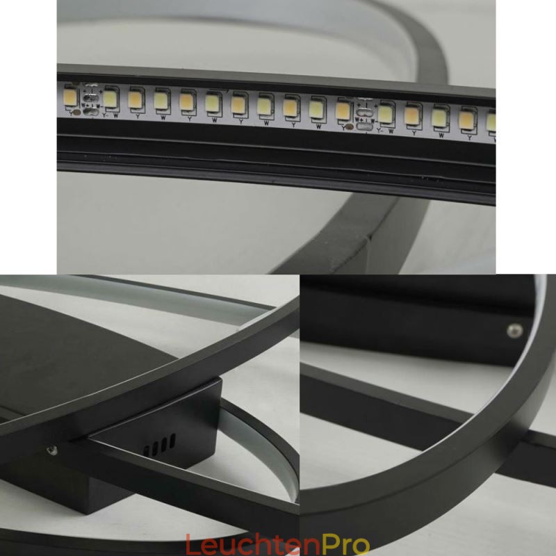 Moderne ovale Deckenleuchte aus Acryl mit dekorativer Leuchte