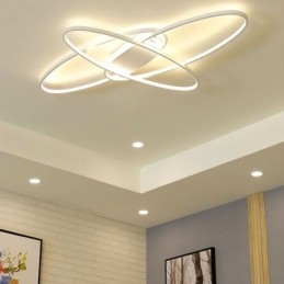 Moderne ovale Deckenleuchte aus Acryl mit dekorativer Leuchte