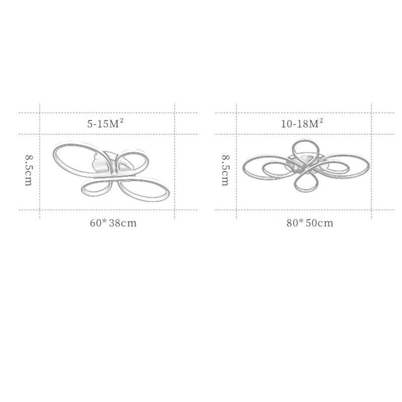 Moderne Deckenleuchte mit Blumen-Design, dekorative Beleuchtung