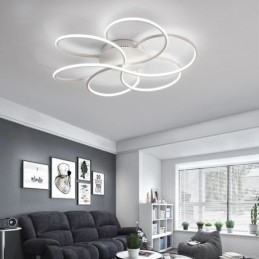 Lineare Deckenleuchte mit Unterputzmontage, modernes Blumendesign