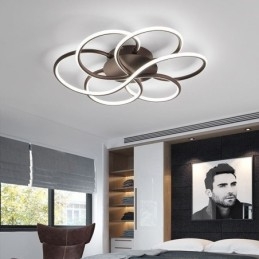 Lineare Deckenleuchte mit Unterputzmontage, modernes Blumendesign