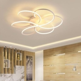 Lineare Deckenleuchte mit Unterputzmontage, modernes Blumendesign