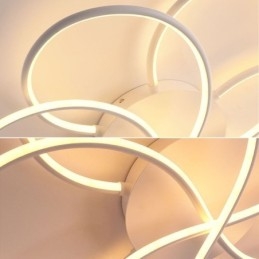Lineare Deckenleuchte mit Unterputzmontage, modernes Blumendesign