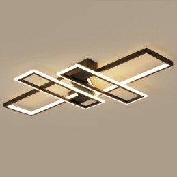 4-flammige Deckenleuchte, moderne geometrische lineare dekorative Leuchte