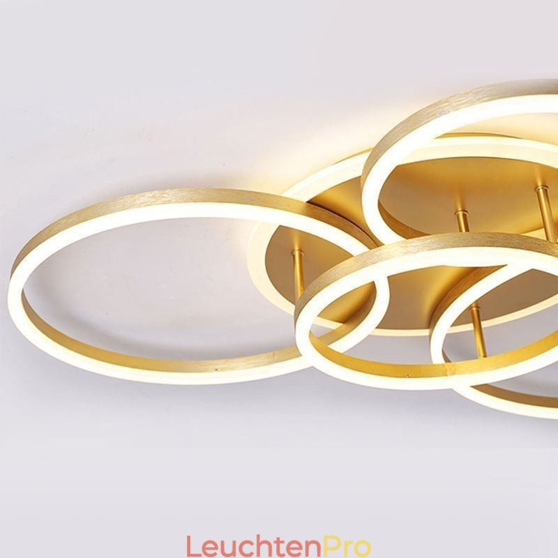 Halo Ring Unterputz-Deckenleuchte, modernes Acryl