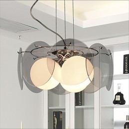 Angebote Mailand Einfache Mode Stil Kronleuchter Licht Rauch Grau Glas Kronleuchter