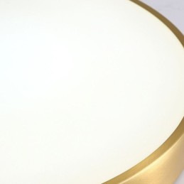 Runde, bündige, moderne Deckenleuchte aus goldenem Acryl