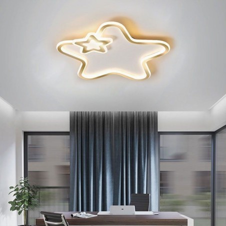 Creative Star Deckenleuchte mit goldenem Stern Creative Star Deckenleuchte mit goldenem Stern