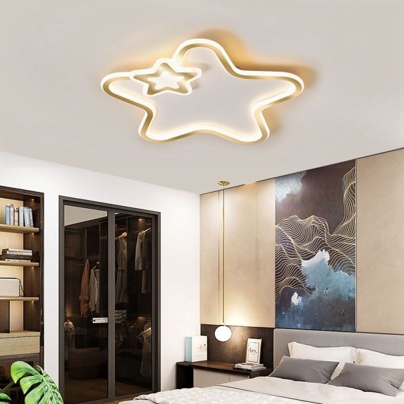 Creative Star Deckenleuchte mit goldenem Stern