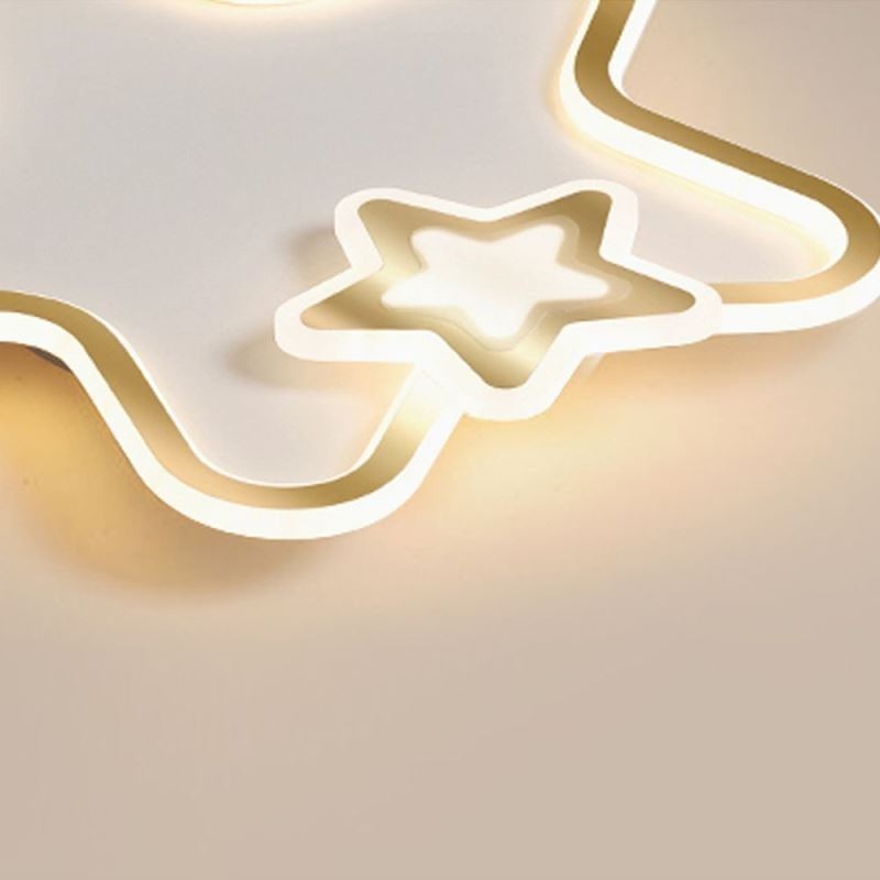 Creative Star Deckenleuchte mit goldenem Stern