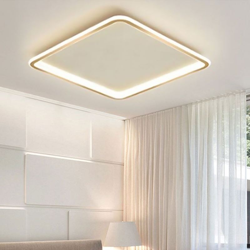 Moderne, minimalistische, ultradünne Deckenleuchte mit Unterputzmontage
