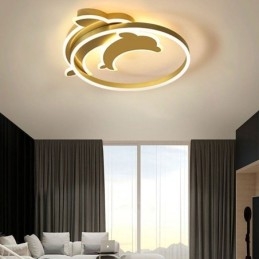 Deckenleuchte „Delfin“ in Gold