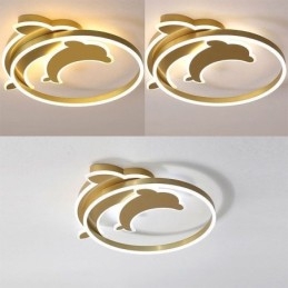 Deckenleuchte „Delfin“ in Gold
