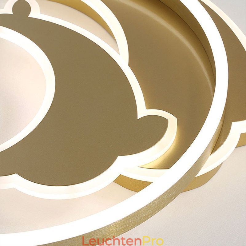Deckenleuchte „Delfin“ in Gold
