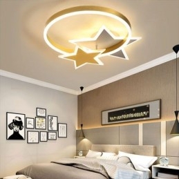 Star Flush Mount Deckenleuchte Acryl Doppel Sterne Leuchte