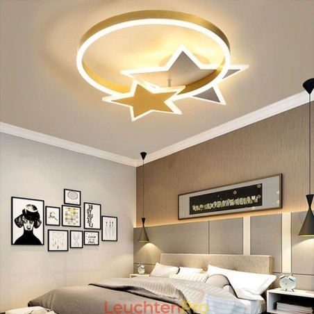 Star Flush Mount Deckenleuchte Acryl Doppel Sterne Leuchte Star Flush Mount Deckenleuchte Acryl Doppel Sterne Leuchte
