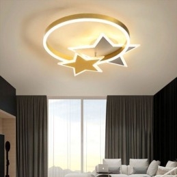 Star Flush Mount Deckenleuchte Acryl Doppel Sterne Leuchte