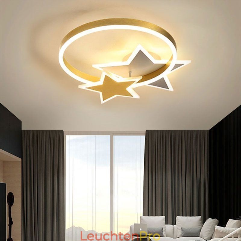 Star Flush Mount Deckenleuchte Acryl Doppel Sterne Leuchte