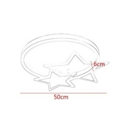 Star Flush Mount Deckenleuchte Acryl Doppel Sterne Leuchte