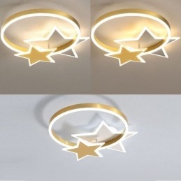 Star Flush Mount Deckenleuchte Acryl Doppel Sterne Leuchte