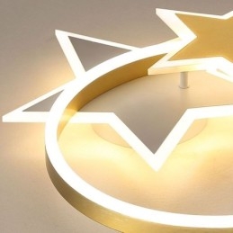 Star Flush Mount Deckenleuchte Acryl Doppel Sterne Leuchte
