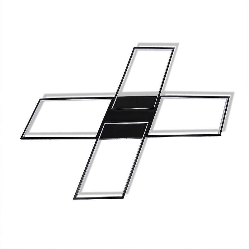 X-förmige, bündige, minimalistische Deckenleuchte aus Acryl