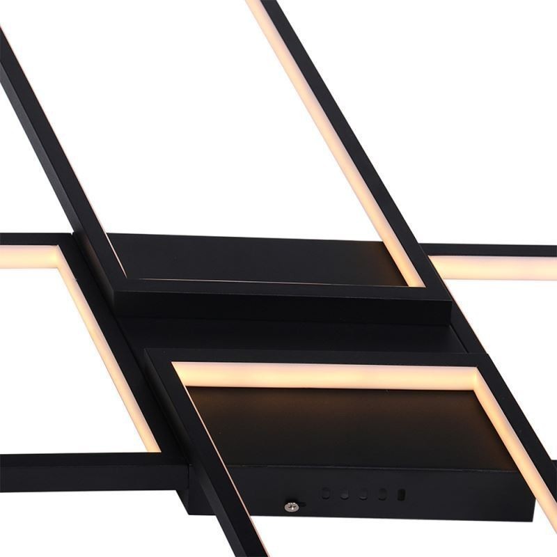 X-förmige, bündige, minimalistische Deckenleuchte aus Acryl