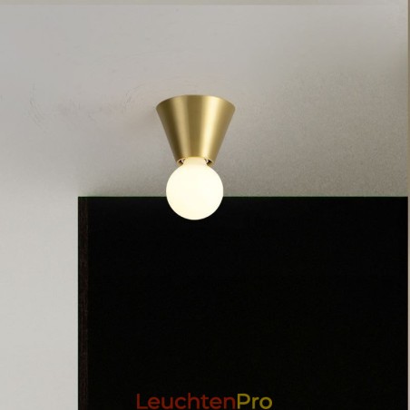 Nordische Mini-Deckenleuchte aus Messing Nordische Mini-Deckenleuchte aus Messing