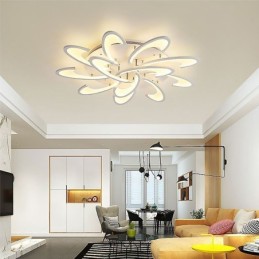 Moderne, schlichte Deckenleuchte mit Windmühlenmotiv aus Acryl