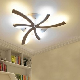 Moderne, schlichte Deckenleuchte mit Löwenzahnmotiv